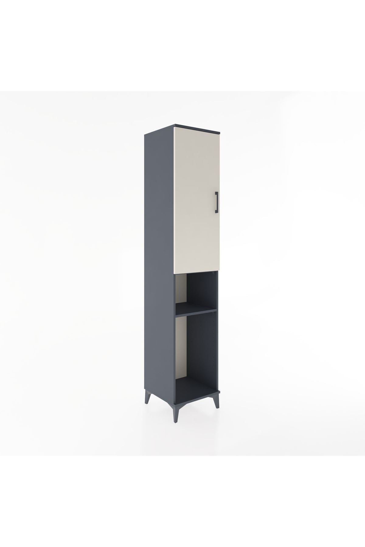 Hyperion Dolap 3 Raflı Tek Kapaklı Tek Askılı 44x44x221 - S61M171V4B