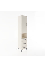Hyperion Dolap 4 Raflı 3 Çekmeceli Tek Kapaklı 44x44x221 - S61M172V1B