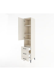 Hyperion Dolap 4 Raflı 3 Çekmeceli Tek Kapaklı 44x44x221 - S61M172V1B