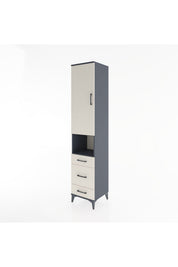 Hyperion Dolap 4 Raflı 3 Çekmeceli Tek Kapaklı 44x44x221 - S61M172V4B