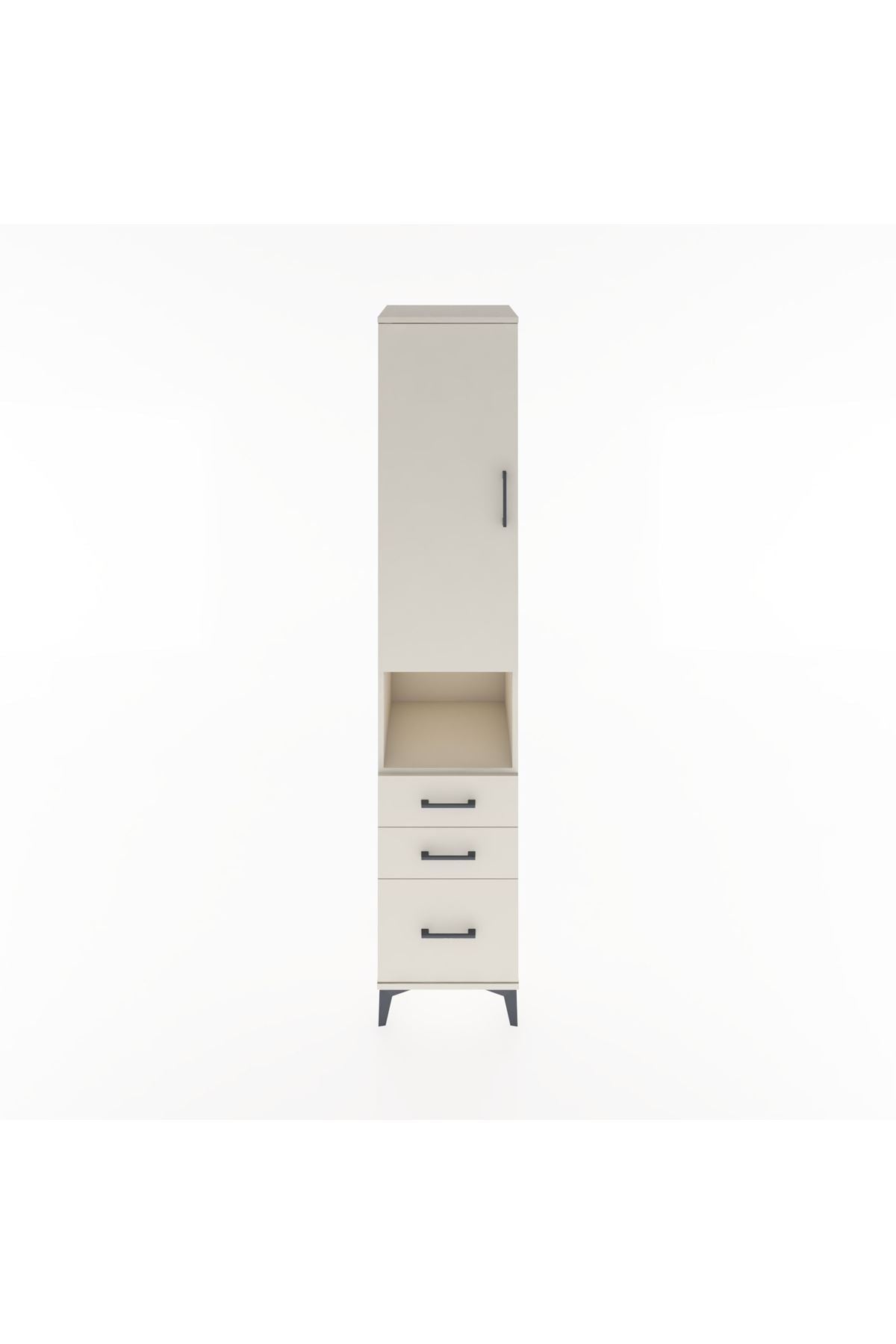 Hyperion Dolap 3 Raflı 3 Çekmeceli Tek Askılı 44x44x221 - S61M173V1B