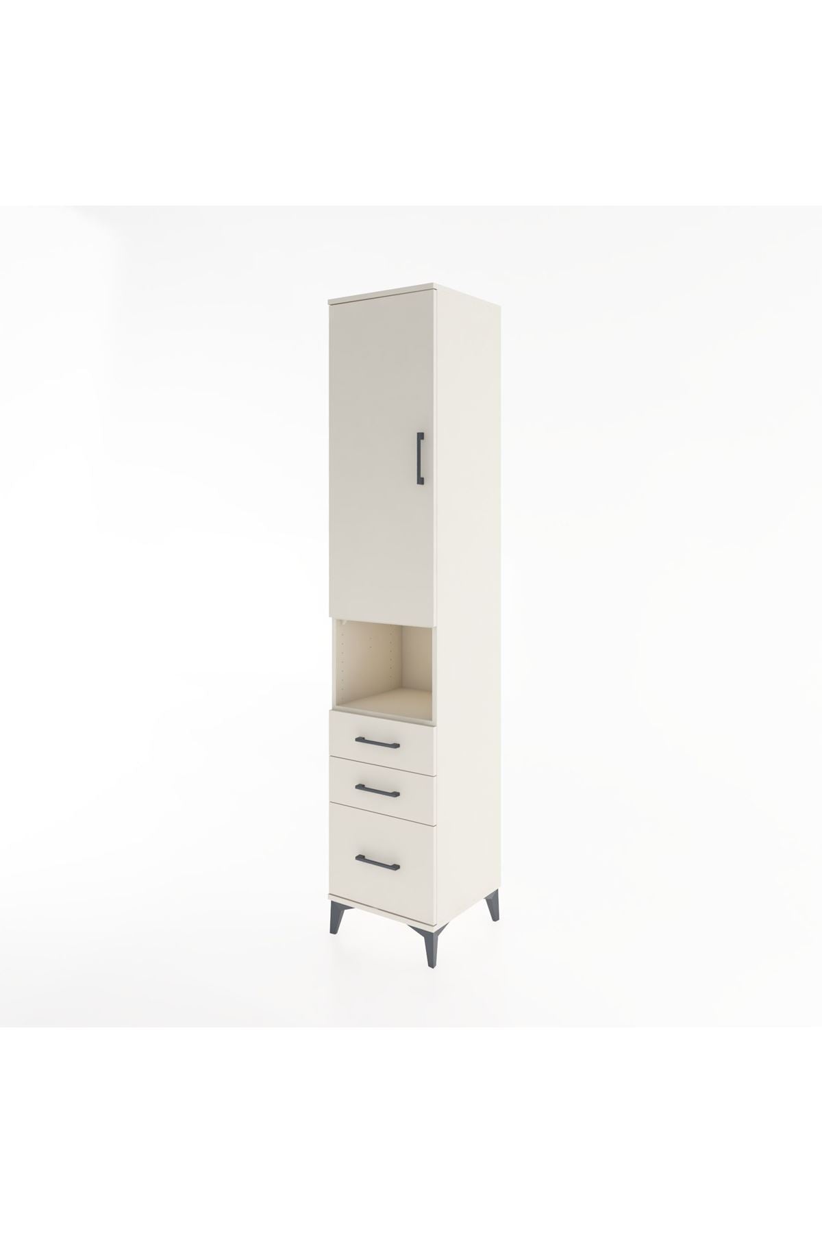 Hyperion Dolap 3 Raflı 3 Çekmeceli Tek Askılı 44x44x221 - S61M173V1B