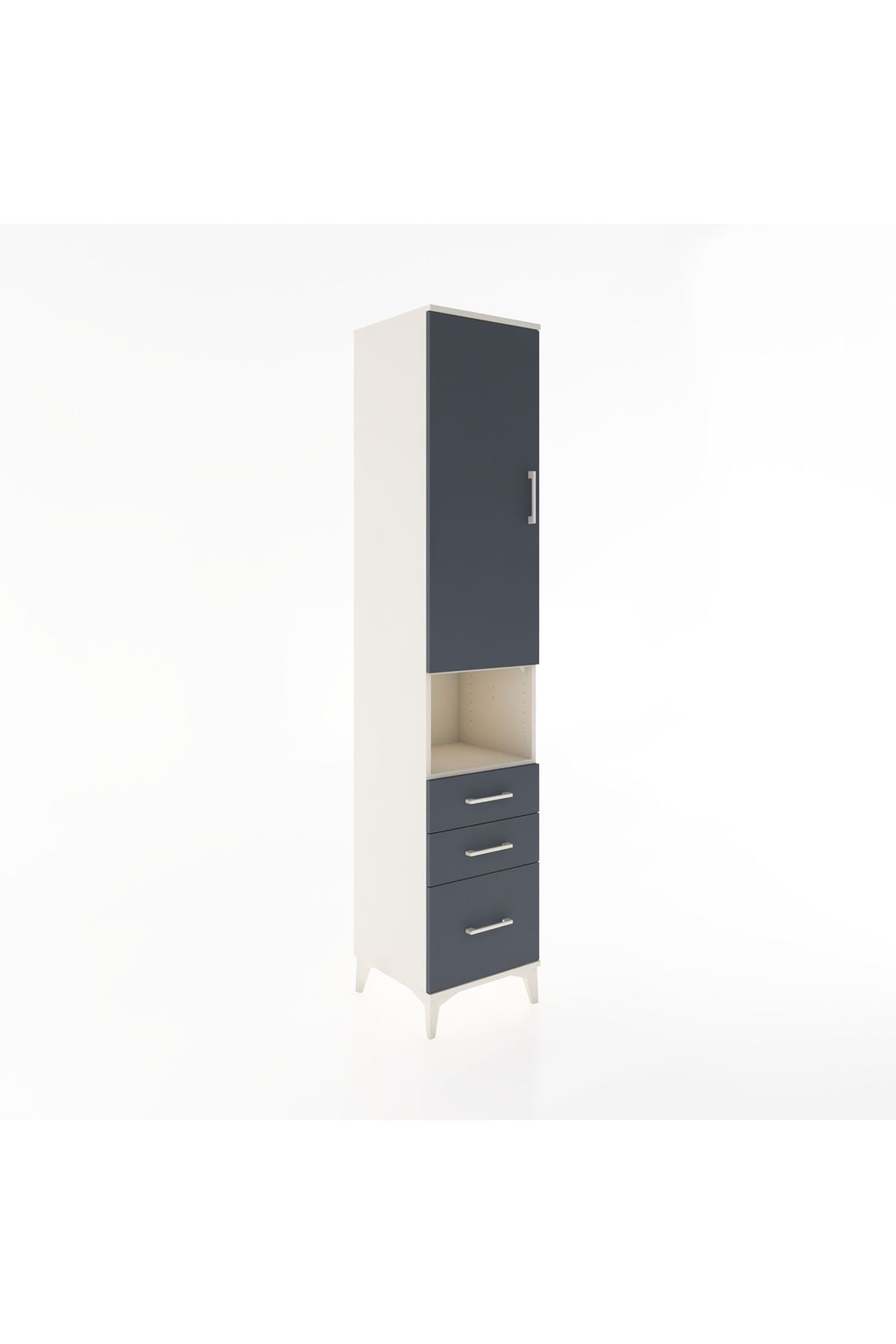 Hyperion Dolap 3 Raflı 3 Çekmeceli Tek Askılı 44x44x221 - S61M173V2B