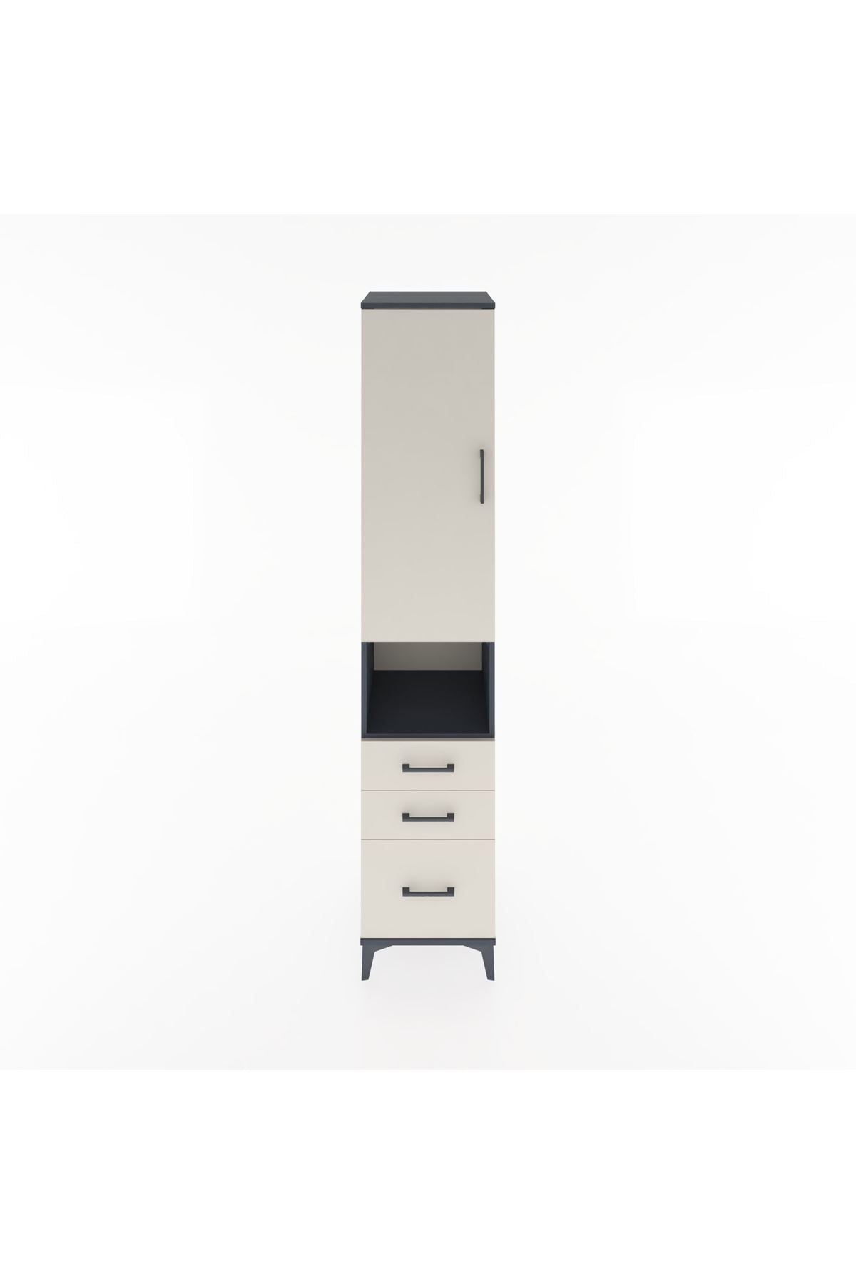 Hyperion Dolap 3 Raflı 3 Çekmeceli Tek Askılı 44x44x221 - S61M173V4B