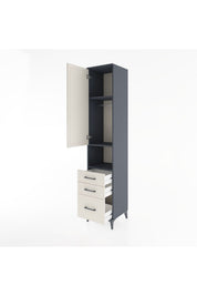 Hyperion Dolap 3 Raflı 3 Çekmeceli Tek Askılı 44x44x221 - S61M173V4B