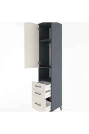 Hyperion Dolap 3 Raflı 3 Çekmeceli Tek Askılı 44x44x221 - S61M173V4B