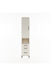 Hyperion Dolap 4 Raflı 3 Çekmeceli Tek Kapaklı 44x44x221 - S61M174V1B