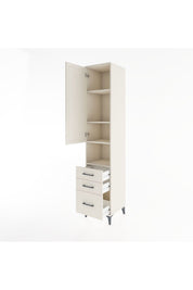 Hyperion Dolap 4 Raflı 3 Çekmeceli Tek Kapaklı 44x44x221 - S61M174V1B