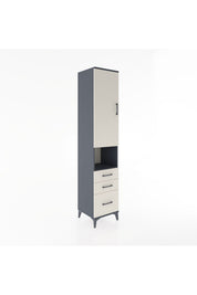 Hyperion Dolap 4 Raflı 3 Çekmeceli Tek Kapaklı 44x44x221 - S61M174V4B