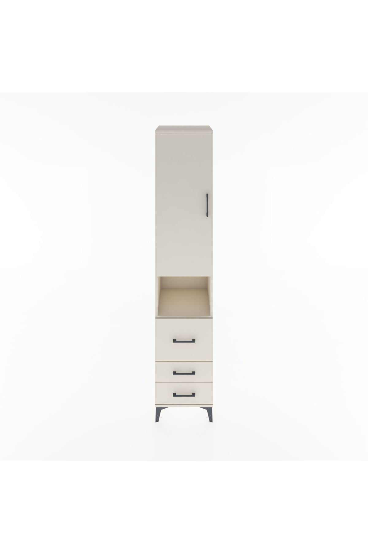 Hyperion Dolap 3 Raflı 3 Çekmeceli Tek Askılı 44x44x221 - S61M175V1B