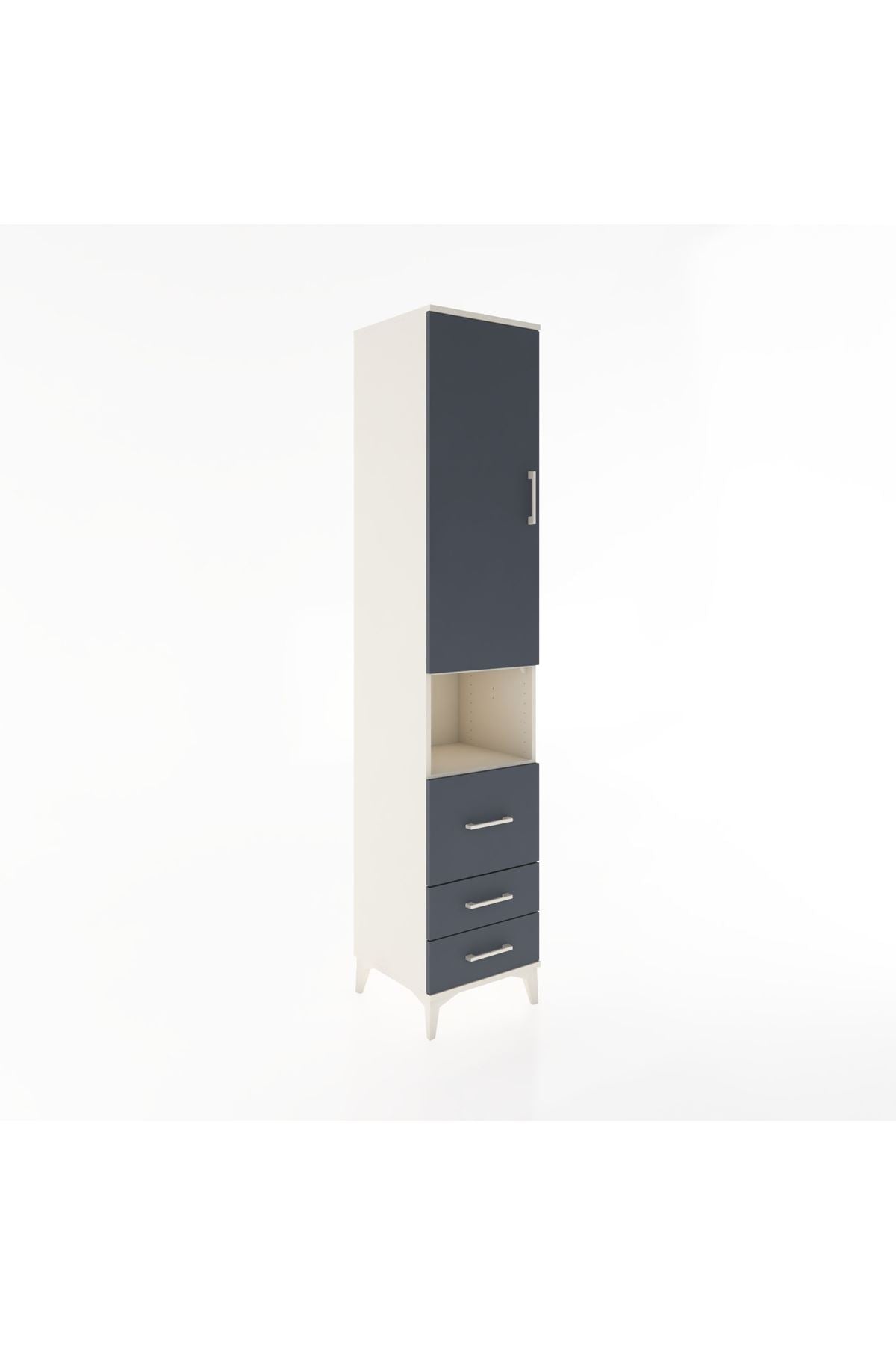 Hyperion Dolap 3 Raflı 3 Çekmeceli Tek Askılı 44x44x221 - S61M175V2B