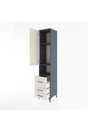 Hyperion Dolap 3 Raflı 3 Çekmeceli Tek Askılı 44x44x221 - S61M175V4B