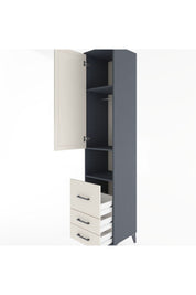 Hyperion Dolap 3 Raflı 3 Çekmeceli Tek Askılı 44x44x221 - S61M175V4B