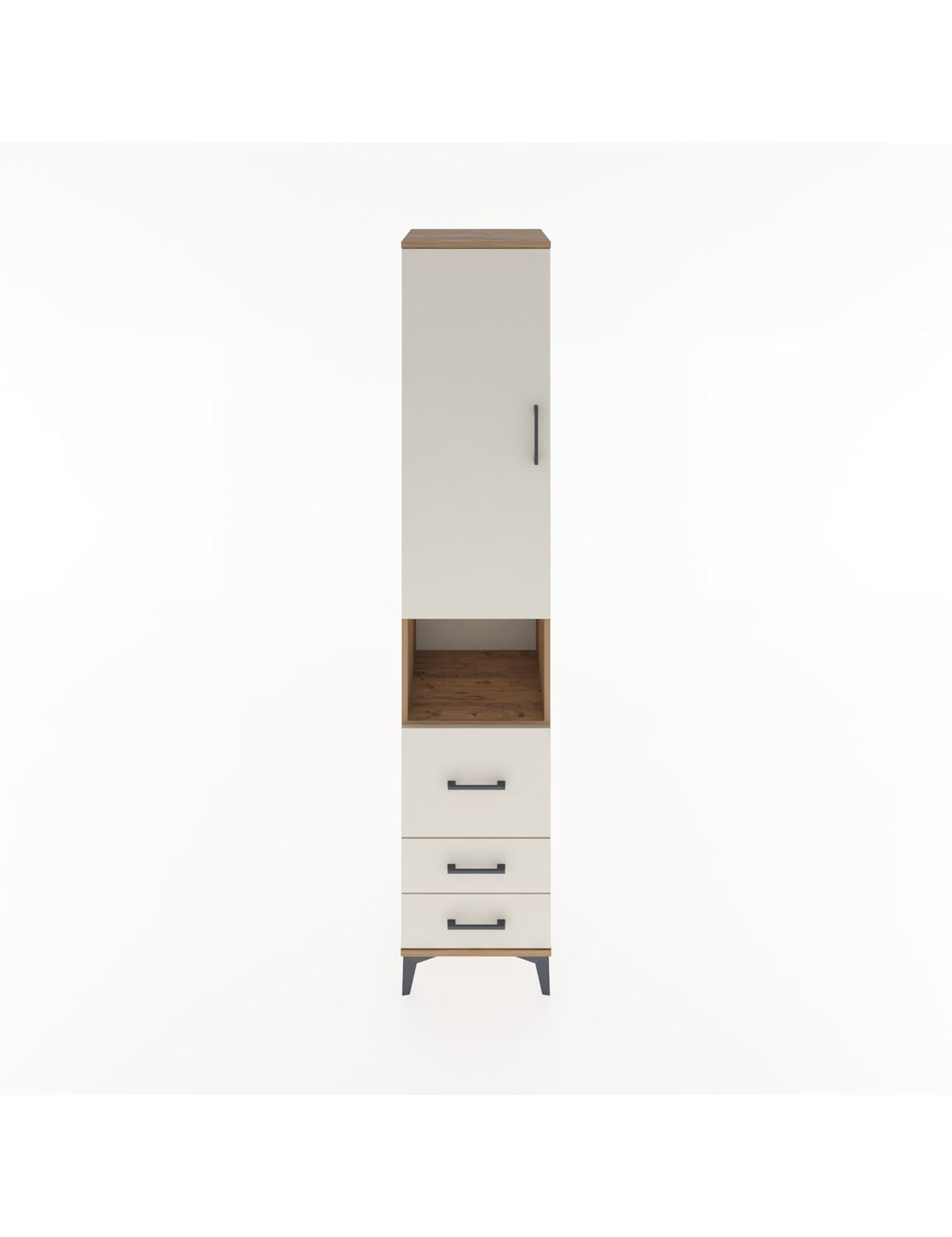 Hyperion Dolap 3 Raflı 3 Çekmeceli Tek Askılı 44x44x221 - S61M175V7B