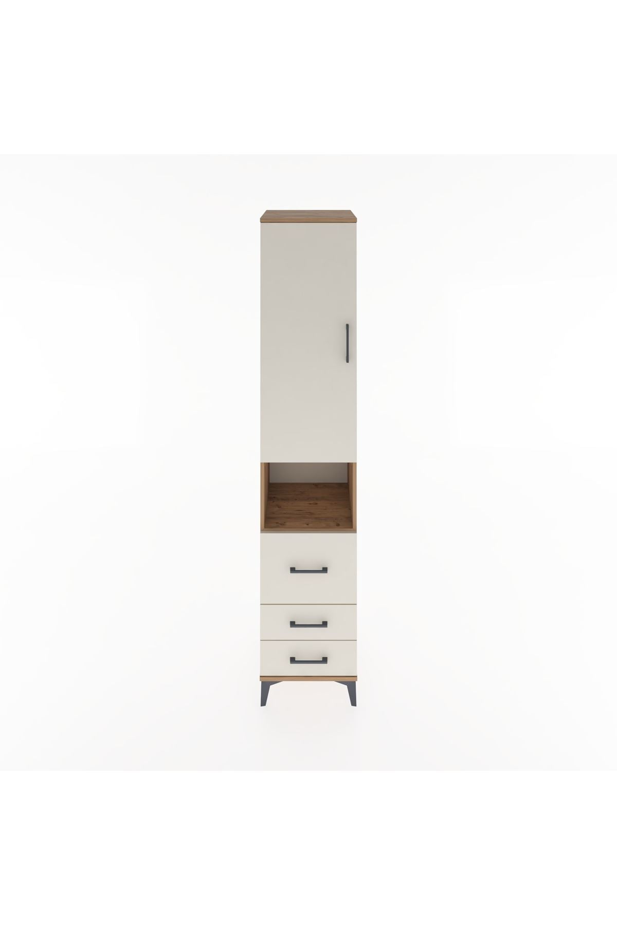 Hyperion Dolap 3 Raflı 3 Çekmeceli Tek Askılı 44x44x221 - S61M175V7B
