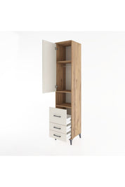 Hyperion Dolap 3 Raflı 3 Çekmeceli Tek Askılı 44x44x221 - S61M175V7B