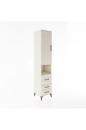 Hyperion Dolap 4 Raflı 3 Çekmeceli Tek Kapaklı 44x44x221 - S61M176V1B
