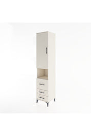 Hyperion Dolap 4 Raflı 3 Çekmeceli Tek Kapaklı 44x44x221 - S61M176V1B