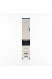 Hyperion Dolap 4 Raflı 3 Çekmeceli Tek Kapaklı 44x44x221 - S61M176V4B