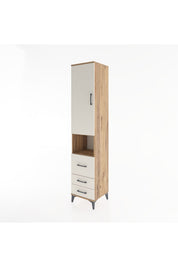 Hyperion Dolap 4 Raflı 3 Çekmeceli Tek Kapaklı 44x44x221 - S61M176V7B
