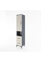 Hyperion Dolap 3 Raflı 2 Çekmeceli Tek Askılı 44x44x221 - S61M177V4B