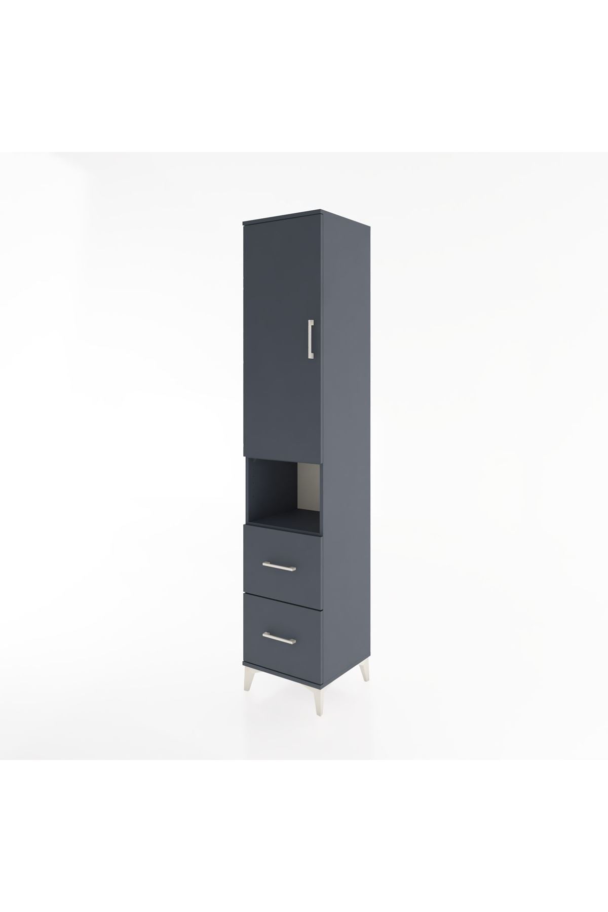 Hyperion Dolap 3 Raflı 2 Çekmeceli Tek Askılı 44x44x221 - S61M177V5B