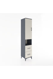 Hyperion Dolap 4 Raflı 2 Çekmeceli Tek Kapaklı 44x44x221 - S61M178V4B