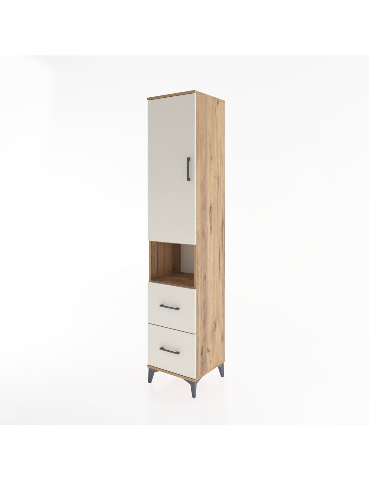 Hyperion Dolap 4 Raflı 2 Çekmeceli Tek Kapaklı 44x44x221 - S61M178V7B