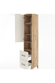 Hyperion Dolap 4 Raflı 2 Çekmeceli Tek Kapaklı 44x44x221 - S61M178V7B