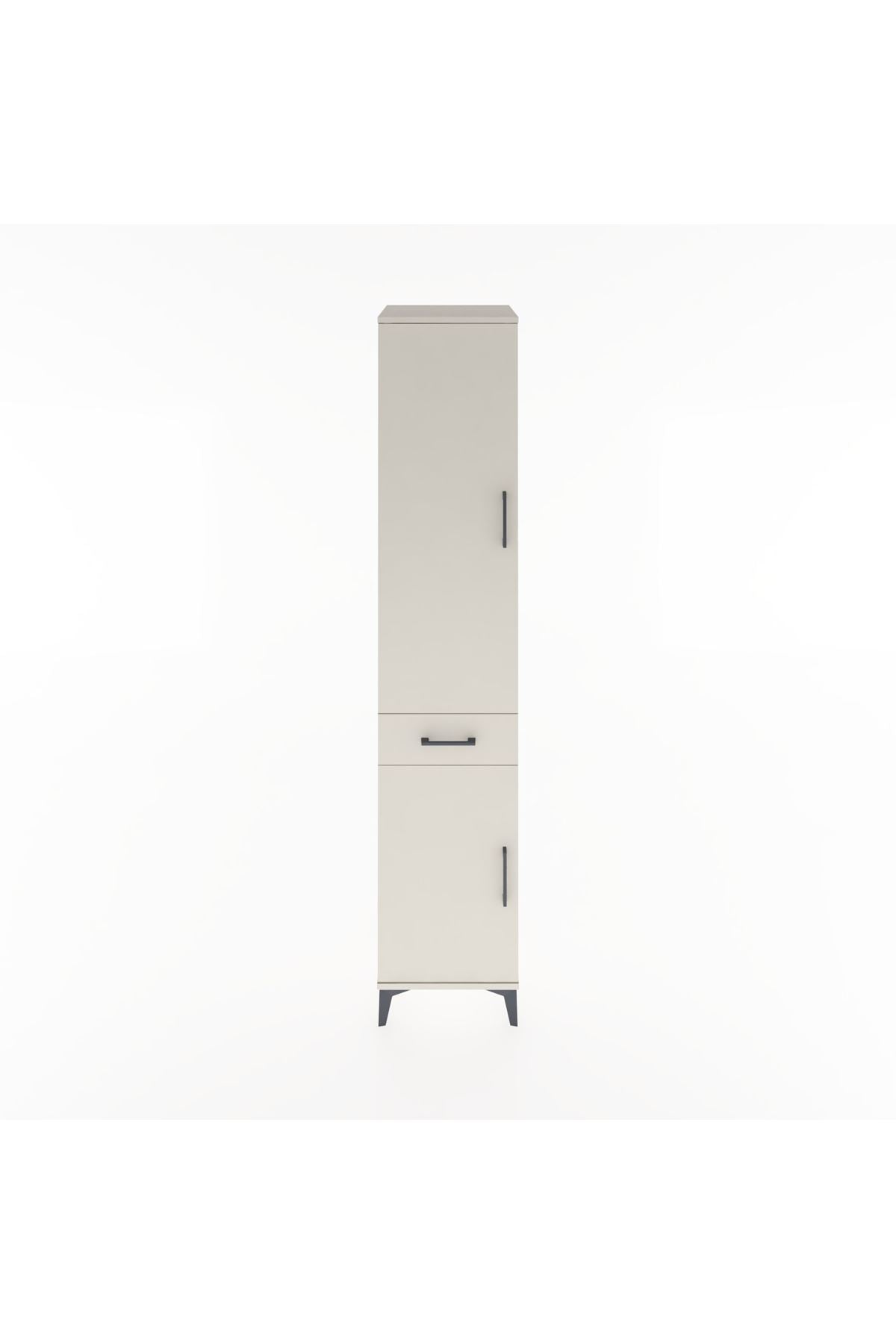 Hyperion Dolap 4 Raflı Tek Çekmeceli 2 Kapaklı 44x44x221 - S61M180V1B