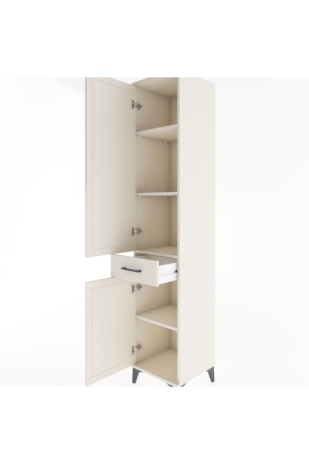 Hyperion Dolap 4 Raflı Tek Çekmeceli 2 Kapaklı 44x44x221 - S61M180V1B