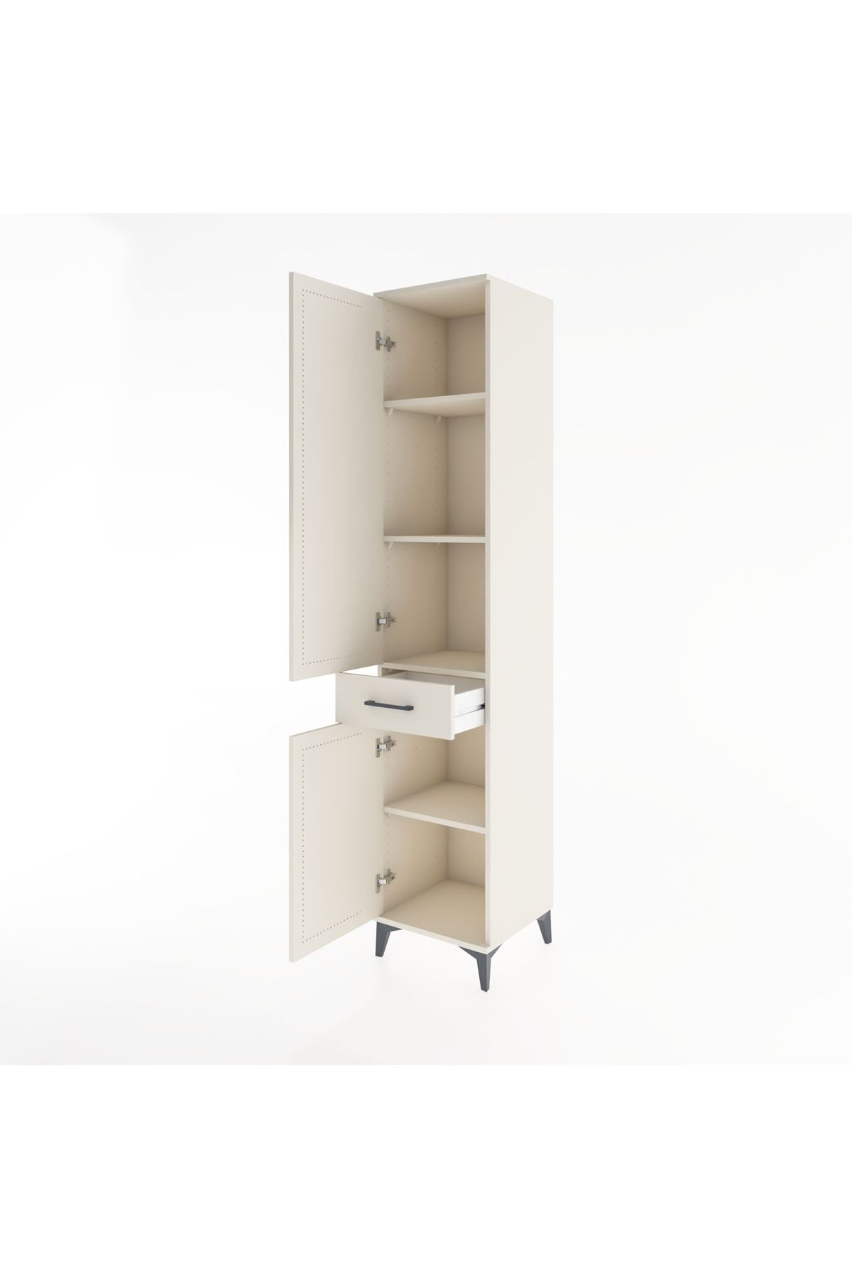 Hyperion Dolap 4 Raflı Tek Çekmeceli 2 Kapaklı 44x44x221 - S61M180V1B