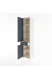 Hyperion Dolap 4 Raflı Tek Çekmeceli 2 Kapaklı 44x44x221 - S61M180V2B