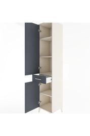 Hyperion Dolap 4 Raflı Tek Çekmeceli 2 Kapaklı 44x44x221 - S61M180V2B
