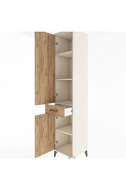 Hyperion Dolap 4 Raflı Tek Çekmeceli 2 Kapaklı 44x44x221 - S61M180V3B