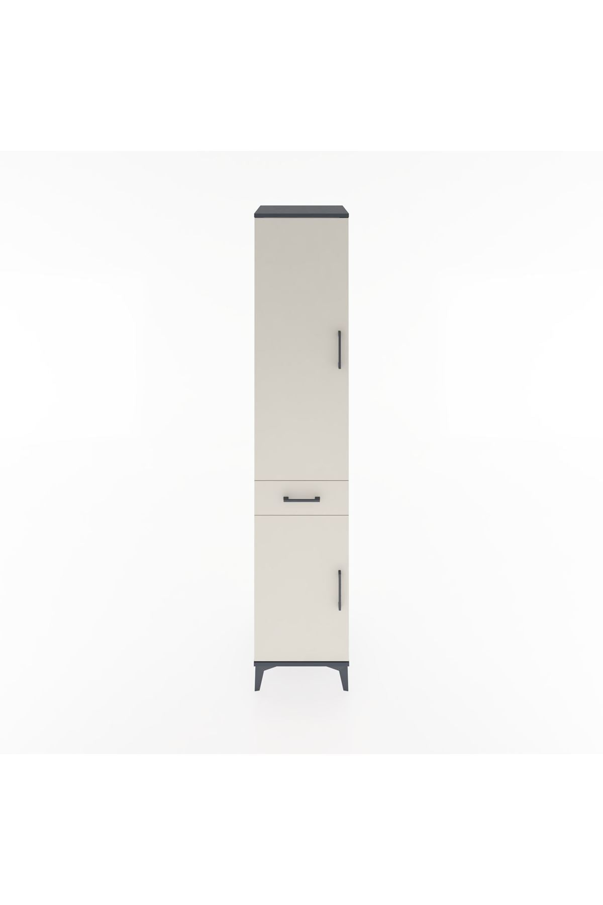 Hyperion Dolap 4 Raflı Tek Çekmeceli 2 Kapaklı 44x44x221 - S61M180V4B