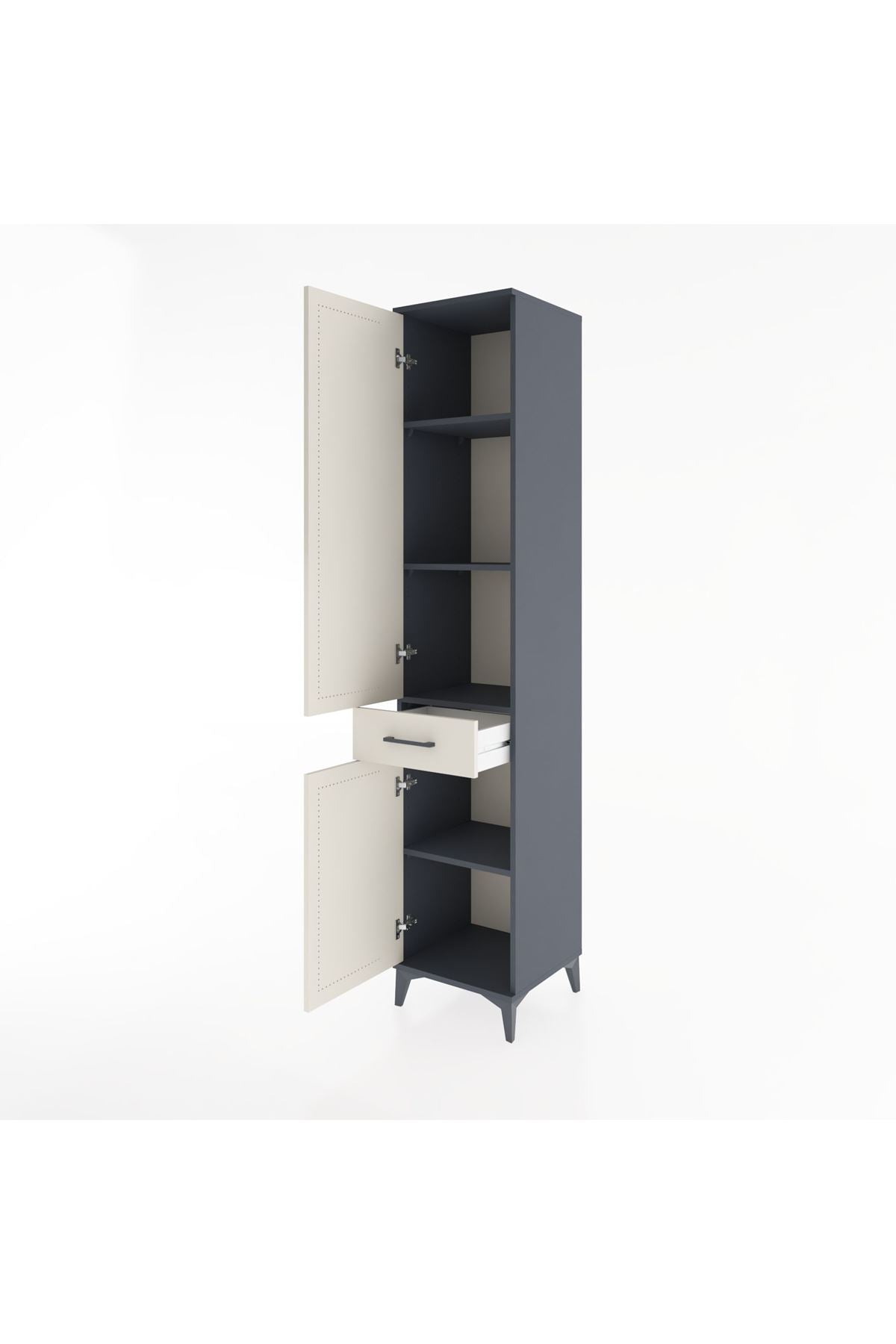 Hyperion Dolap 4 Raflı Tek Çekmeceli 2 Kapaklı 44x44x221 - S61M180V4B
