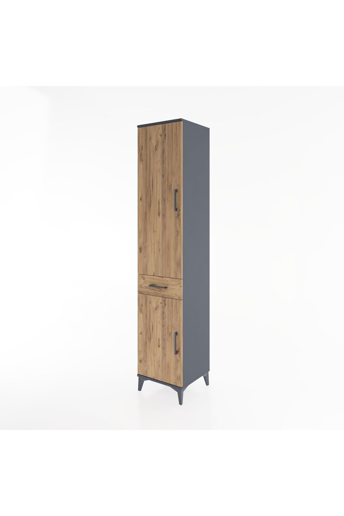 Hyperion Dolap 4 Raflı Tek Çekmeceli 2 Kapaklı 44x44x221 - S61M180V6B