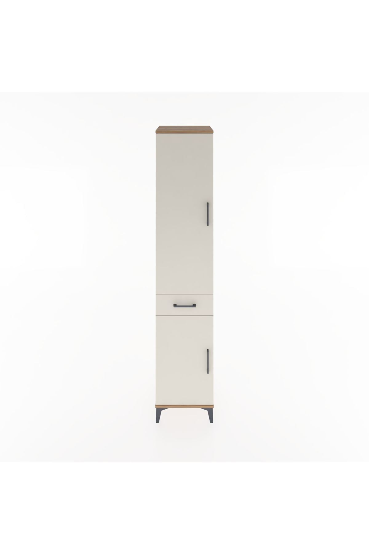 Hyperion Dolap 4 Raflı Tek Çekmeceli 2 Kapaklı 44x44x221 - S61M180V7B