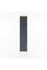Hyperion Dolap 4 Raflı Tek Çekmeceli 2 Kapaklı 44x44x221