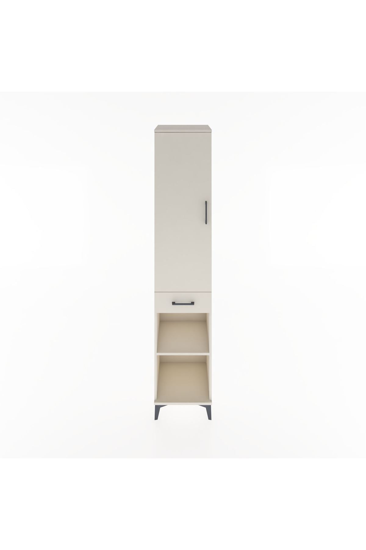 Hyperion Dolap 3 Raflı Tek Çekmeceli Tek Askılı 44x44x221 - S61M181V1B