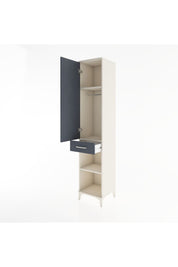 Hyperion Dolap 3 Raflı Tek Çekmeceli Tek Askılı 44x44x221 - S61M181V2B