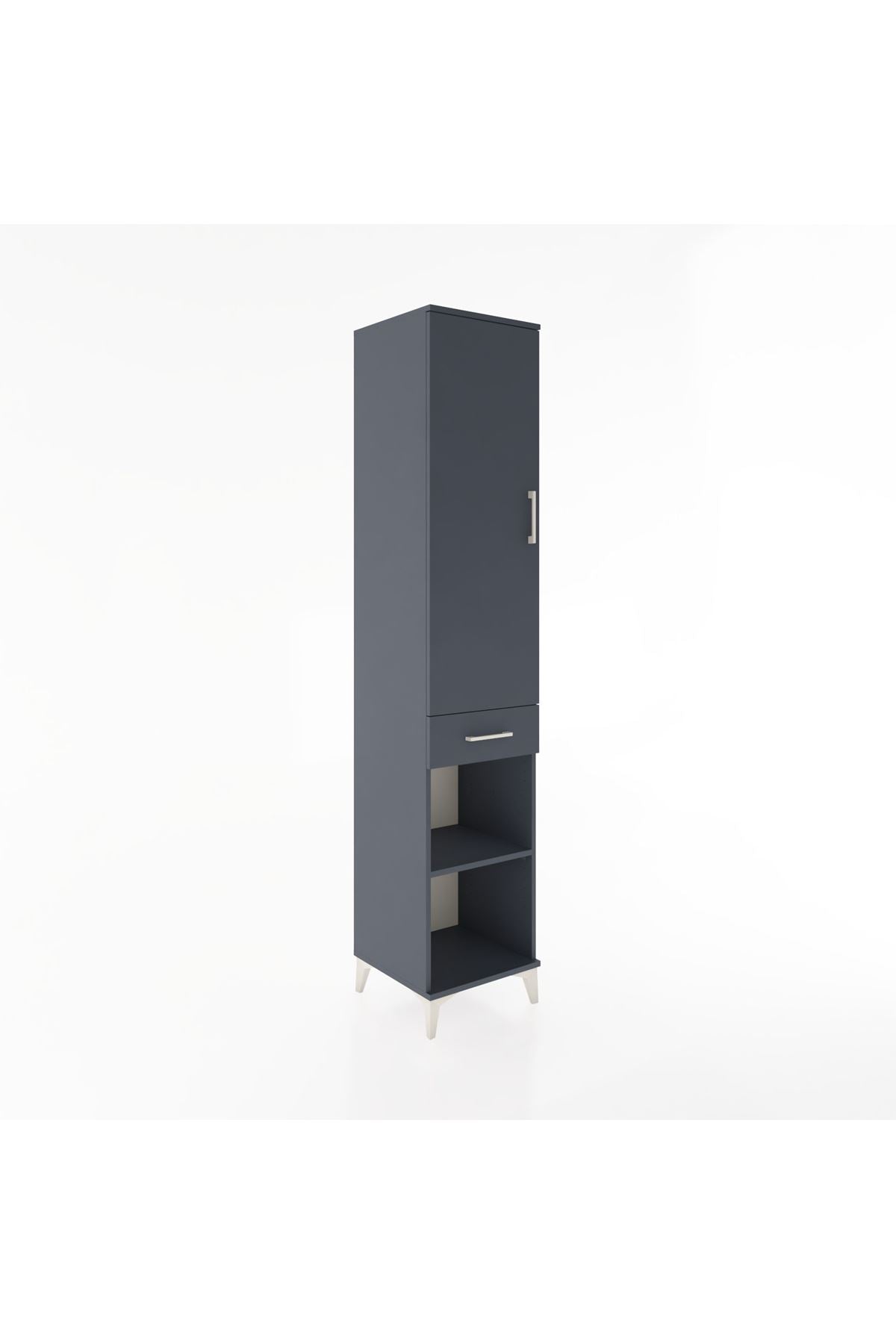 Hyperion Dolap 3 Raflı Tek Çekmeceli Tek Askılı 44x44x221 - S61M181V5B
