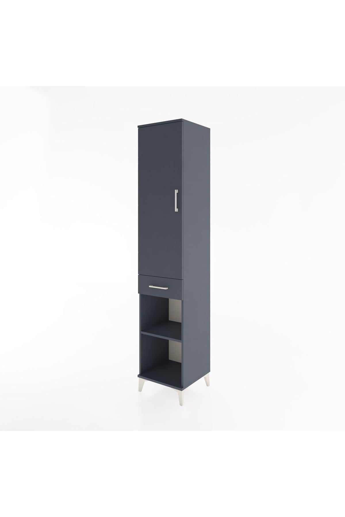 Hyperion Dolap 3 Raflı Tek Çekmeceli Tek Askılı 44x44x221 - S61M181V5B