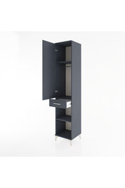 Hyperion Dolap 3 Raflı Tek Çekmeceli Tek Askılı 44x44x221 - S61M181V5B