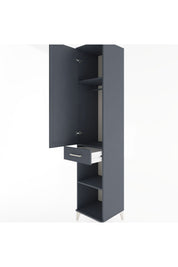 Hyperion Dolap 3 Raflı Tek Çekmeceli Tek Askılı 44x44x221 - S61M181V5B