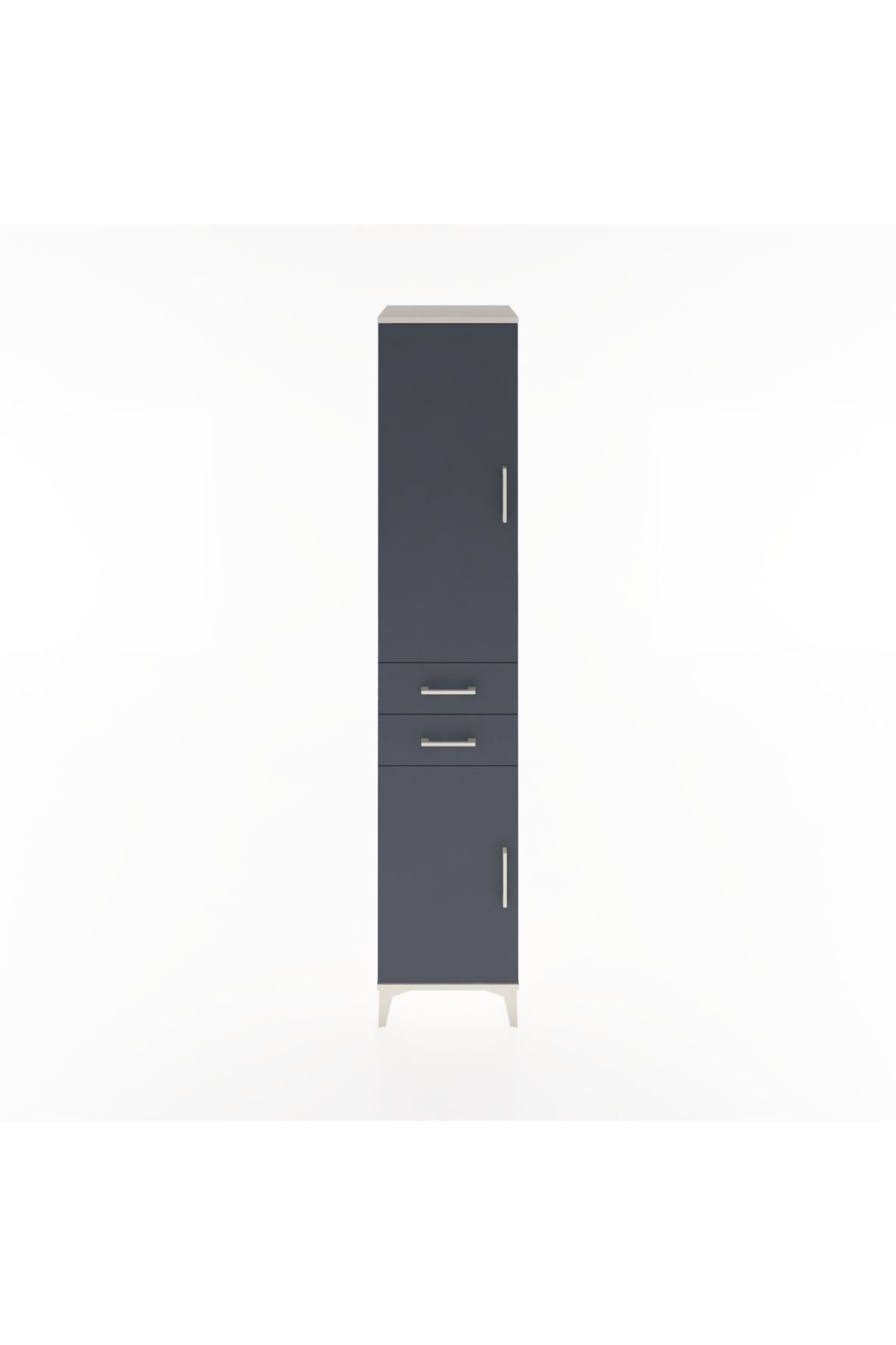 Hyperion Dolap 3 Raflı 2 Çekmeceli Tek Askılı 44x44x221 - S61M182V2B