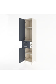 Hyperion Dolap 3 Raflı 2 Çekmeceli Tek Askılı 44x44x221 - S61M182V2B