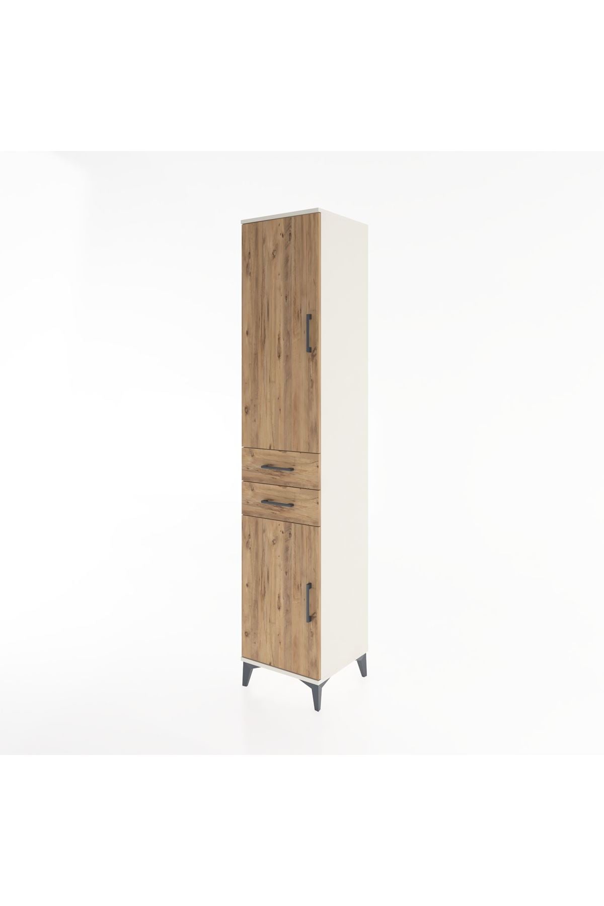 Hyperion Dolap 3 Raflı 2 Çekmeceli Tek Askılı 44x44x221 - S61M182V3B