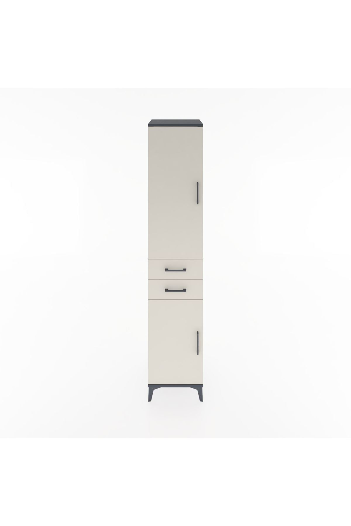 Hyperion Dolap 3 Raflı 2 Çekmeceli Tek Askılı 44x44x221 - S61M182V4B